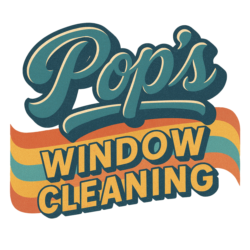 Pop's Window Cleaning Logo